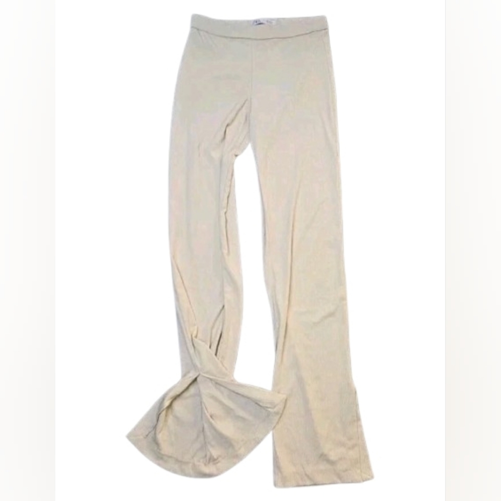 Zara Women Trouser, Cream, Size S, Pre-owned, Made In Turkey